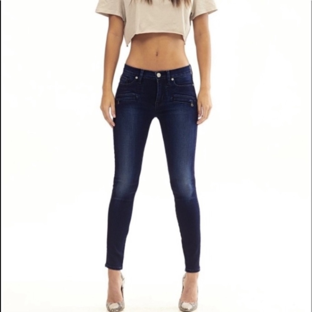 HUDSON Roe Mid Rise Ankle Super Skinny 24 JEANS